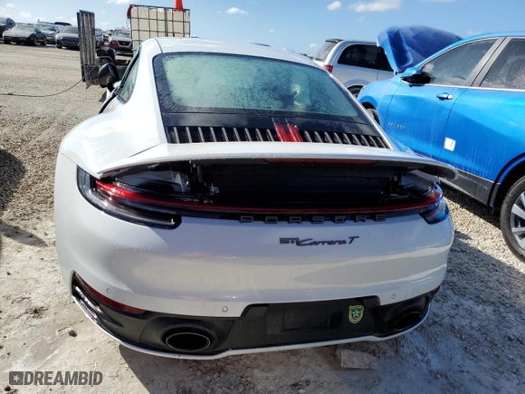 2023 Porsche 911 Carrera with VIN WP0AA2A93PS205546, listed as a Copart auction lot 74154474 with 0 mi miles and Salvage Title. Bid and sale history available at carsss.com. Image 6.