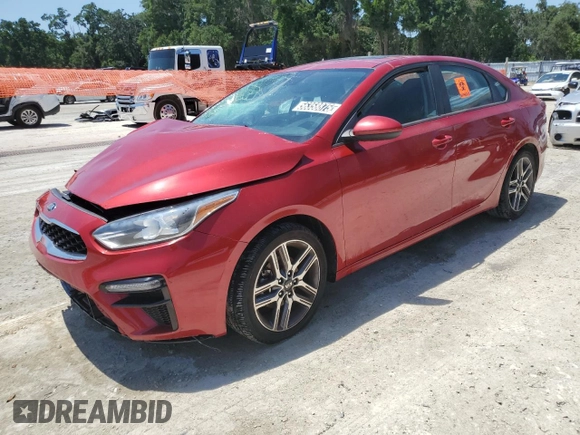 2019 Kia Forte S z VIN 3KPF34AD8KE037687, wystawiony jako Copart lot #56358875 z przebiegiem 78 193 mil mil oraz Czysty tytuł • Clean title. Historia ofert i sprzedaży dostępna na DreamBid. Obrazek 1.