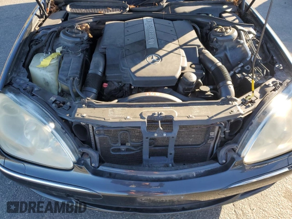 2004 Mercedes-Benz S-Class 5.0L with VIN WDBNG84J04A407348, listed as a Copart auction lot 80430614 with 160,172 mi miles and Salvage Title. Bid and sale history available at carsss.com. Image 11.