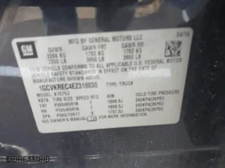 2014 Chevrolet Silverado 1500 LT with VIN 1GCVKREC4EZ318830, listed as a IAAI auction lot 41986237 with 118,134 mi miles. Bid and sale history available at carsss.com. Image 9.