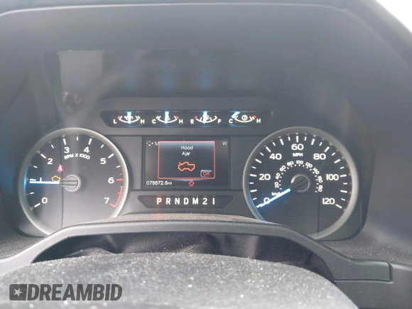 2016 Ford F-150 XL with VIN 1FTEW1CG0GKF61445, listed as a IAAI auction lot 41721710 with 75,572 mi miles and . Bid and sale history available at carsss.com. Image 7.