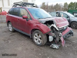 2015 Subaru Forester 2.5i Premium with VIN JF2SJADC9FH405947, listed as a IAAI auction lot 41918320 with 109,404 mi miles. Bid and sale history available at carsss.com. Image 1.