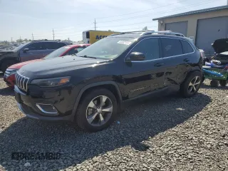 2019 Jeep Cherokee Limited with VIN 1C4PJMDX2KD140556, listed as a Copart auction lot 54932185 with 86,582 mi miles and Salvage title. Bid and sale history available at DreamBid. Image 1.
