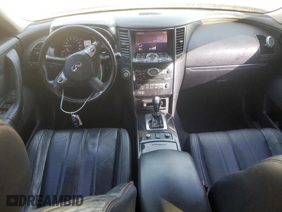 2013 Infiniti FX with VIN JN8CS1MU1DM141110, listed as a Copart auction lot 46084395 with 105,523 mi miles and Salvage title. Bid and sale history available at DreamBid. Image 8.