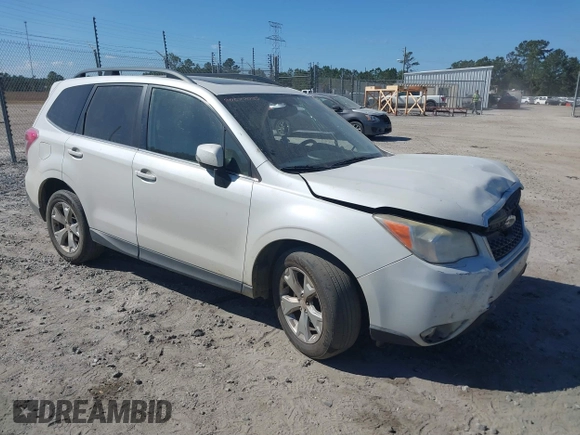 2014 Subaru Forester 2.5i Touring with VIN JF2SJAMC6EH413261, listed as a IAAI auction lot 40672035 with 1 mi miles. Bid and sale history available at carsss.com. Image 1.