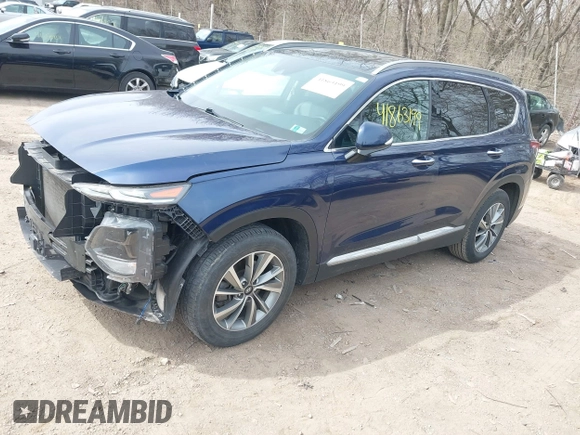 2020 Hyundai Santa Fe SEL with VIN 5NMS33AD5LH211881, listed as a IAAI auction lot 41863199 with 50,099 mi miles. Bid and sale history available at carsss.com. Image 18.