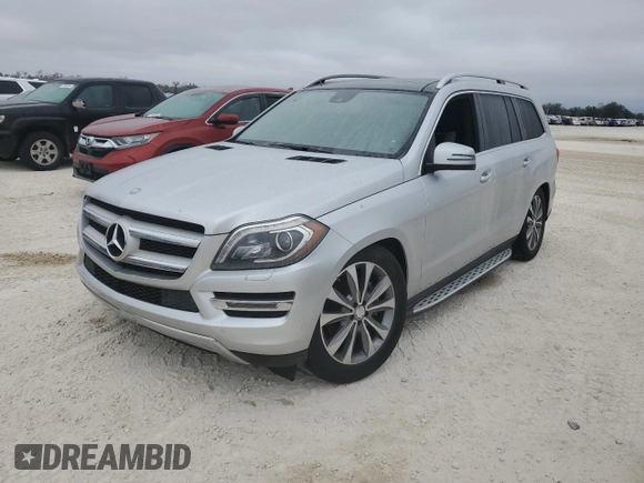 2016 Mercedes-Benz GL with VIN 4JGDF6EE5GA711409, listed as a Copart auction lot 77007854 with 0 mi miles and Salvage Title. Bid and sale history available at carsss.com. Image 1.