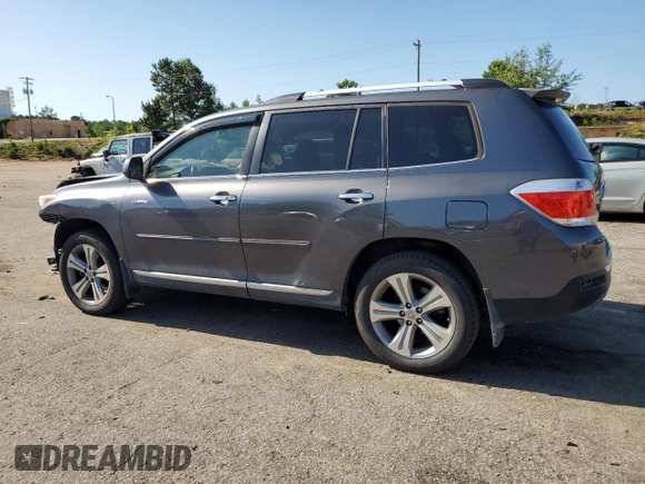 2012 Toyota Highlander Limited with VIN 5TDDK3EH5CS144463, listed as a Copart auction lot 59112575 with 144,513 mi miles and Salvage title. Bid and sale history available at DreamBid. Image 2.