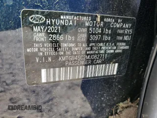 2021 Genesis G80 2.5T z VIN KMTGB4SC2MU082711, wystawiony jako Copart lot #52670845 z przebiegiem 60 471 mil mil oraz Szkody całkowita. Historia ofert i sprzedaży dostępna na DreamBid. Obrazek 12.