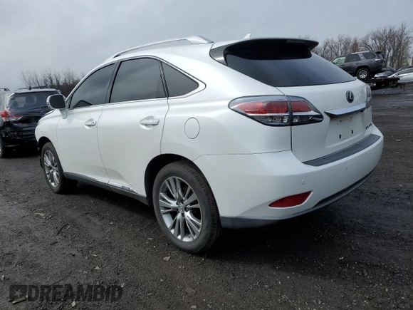 2013 Lexus RX 450h with VIN JTJBC1BA6D2057886, listed as a Copart auction lot 51567575 with 133,646 mi miles and Salvage Title. Bid and sale history available at DreamBid. Image 2.
