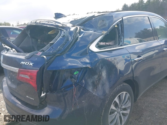 2016 Acura MDX w/Tech with VIN 5FRYD4H40GB053930, listed as a IAAI auction lot 41965048 with 1 mi miles. Bid and sale history available at carsss.com. Image 6.
