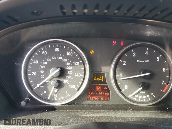 2008 BMW X5 3.0si with VIN 5UXFE43578L007238, listed as a Copart auction lot 53510935 with 118,799 mi miles and Clean Title. Bid and sale history available at carsss.com. Image 9.