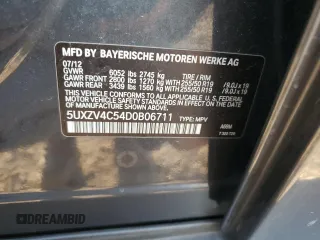 2013 BMW X5 xDrive35i z VIN 5UXZV4C54D0B06711, wystawiony jako Copart lot #48958535 z przebiegiem 201 650 mil mil oraz Czysty tytuł • Clean title. Historia ofert i sprzedaży dostępna na DreamBid. Obrazek 12.