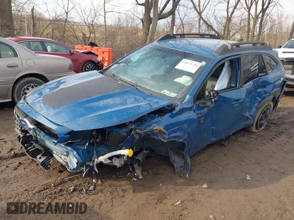 2022 Subaru Outback Wilderness with VIN 4S4BTGSD0N3269111, listed as a IAAI auction lot 41675756 with 17,046 mi miles and . Bid and sale history available at DreamBid. Image 2.