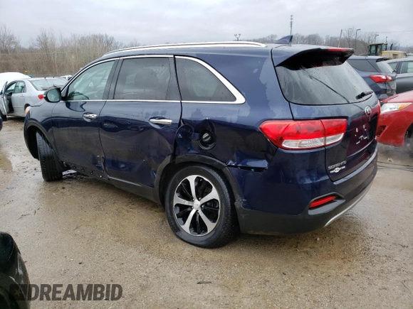 2018 Kia Sorento EX with VIN 5XYPH4A57JG420147, listed as a Copart auction lot 44851075 with 117,185 mi miles and Non repairable. Bid and sale history available at DreamBid. Image 2.