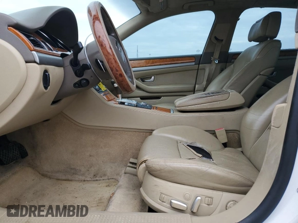 2007 Audi A8 L 4.2L with VIN WAUMV44E37N001895, listed as a Copart auction lot 80737364 with 0 mi miles and Salvage Title. Bid and sale history available at carsss.com. Image 7.
