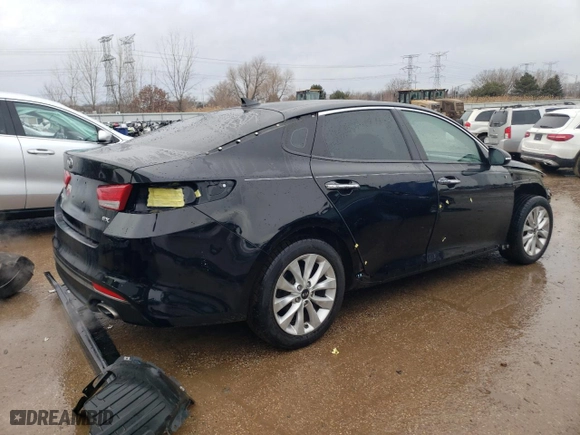2018 Kia Optima EX with VIN 5XXGU4L3XJG201341, listed as a Copart auction lot 46627355 with 95,617 mi miles and Salvage Title. Bid and sale history available at carsss.com. Image 3.