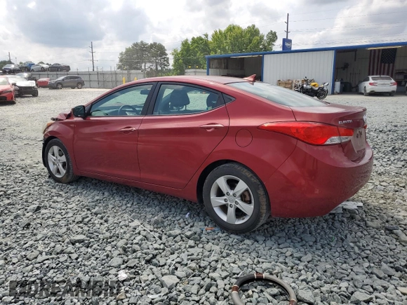 2013 Hyundai Elantra GLS with VIN 5NPDH4AE4DH437567, listed as a Copart auction lot 59513645 with 32,143 mi miles and Salvage title. Bid and sale history available at DreamBid. Image 2.