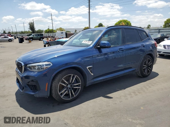 2020 BMW X3 M Competition z VIN 5YMTS0C04LLT10567, wystawiony jako Copart lot #54367805 z przebiegiem 53 055 mil mil oraz Szkoda całkowita • Salvage title. Historia ofert i sprzedaży dostępna na DreamBid. Obrazek 1.