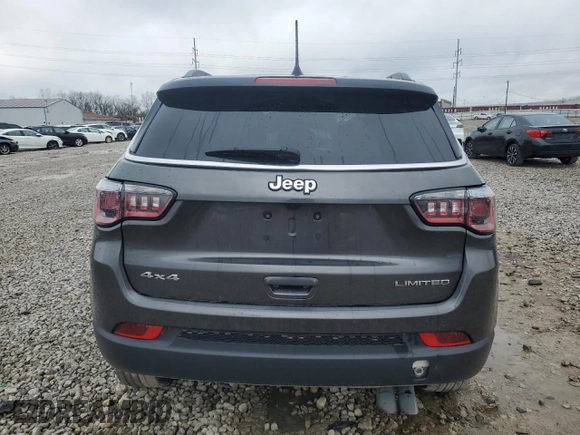2018 Jeep Compass Limited with VIN 3C4NJDCB2JT263067, listed as a Copart auction lot 52626665 with 51,567 mi miles and Salvage Title. Bid and sale history available at DreamBid. Image 6.