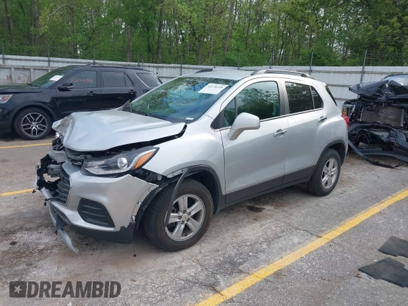 2020 Chevrolet Trax LT with VIN 3GNCJPSB3LL107513, listed as a IAAI auction lot 42276450 with 54,260 mi miles and . Bid and sale history available at DreamBid. Image 17.