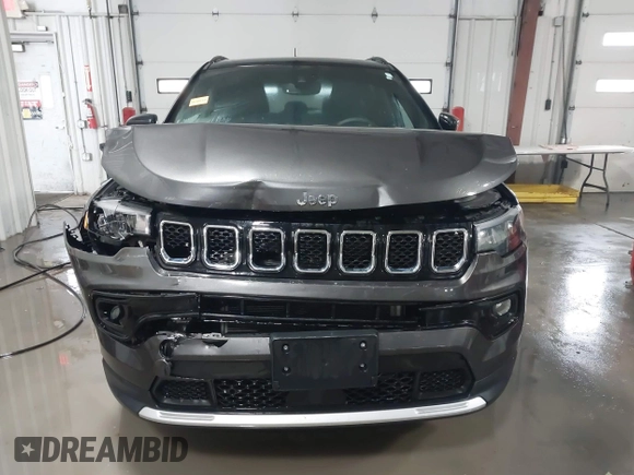 2023 Jeep Compass Limited with VIN 3C4NJDCN7PT523935, listed as a IAAI auction lot 41497539 with 32,480 mi miles and . Bid and sale history available at carsss.com. Image 12.