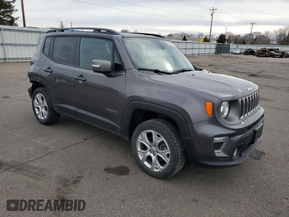 2019 Jeep Renegade Limited with VIN ZACNJBD11KPJ92511, listed as a Copart auction lot 48684465 with 30,049 mi miles and Salvage title. Bid and sale history available at DreamBid. Image 4.