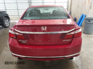 2017 Honda Accord Sedan Sport with VIN 1HGCR2F56HA191402, listed as a Copart auction lot 53329205 with 39,363 mi miles and Salvage Title. Bid and sale history available at carsss.com. Image 6.