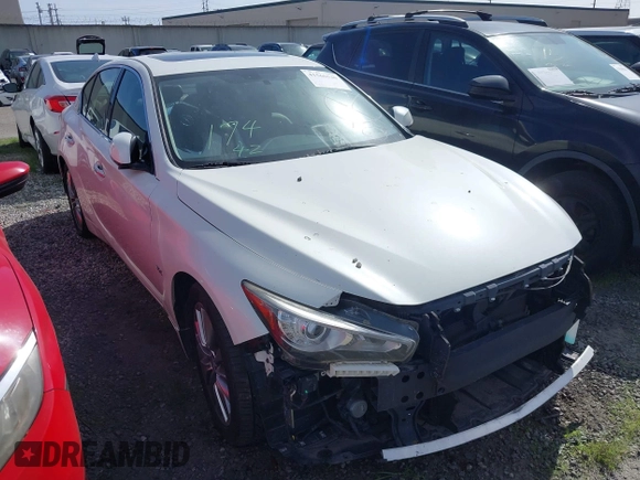 2018 Infiniti Q50 3.0t LUXE with VIN JN1EV7AP1JM366672, listed as a IAAI auction lot 41566540 with 86,390 mi miles. Bid and sale history available at carsss.com. Image 1.