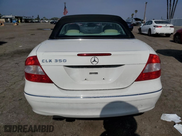 2006 Mercedes-Benz CLK 350 with VIN WDBTK56H26F190700, listed as a Copart auction lot 50798725 with 172,159 mi miles and Salvage Title. Bid and sale history available at DreamBid. Image 6.
