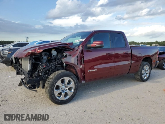 2023 Ram 1500 Big Horn with VIN 1C6SRFBT6PN635883, listed as a Copart auction lot 67903184 with 0 mi miles and Clean Title. Bid and sale history available at carsss.com. Image 1.
