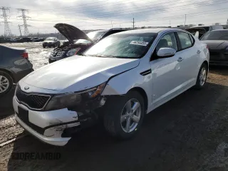 2015 Kia Optima LX with VIN KNAGM4A78F5584825, listed as a Copart auction lot 46266055 with 69,689 mi miles and Salvage Title. Bid and sale history available at DreamBid. Image 1.