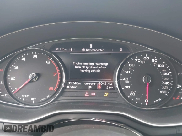 2019 Audi A4 Premium z VIN WAUGMAF4XKN004563, wystawiony jako IAAI lot #41637446 z przebiegiem 19 748 mil mil oraz . Historia ofert i sprzedaży dostępna na DreamBid. Obrazek 7.