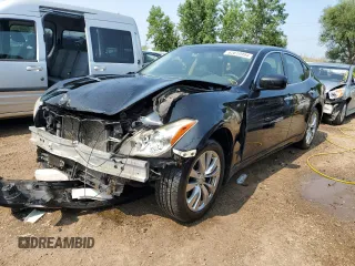 2012 Infiniti M37 with VIN JN1BY1AR9CM393291, listed as a Copart auction lot 62819994 with 248,641 mi miles and Salvage Title. Bid and sale history available at carsss.com. Image 1.