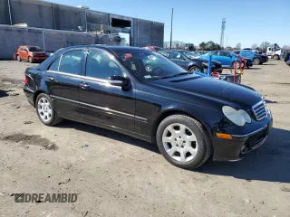 2005 Mercedes-Benz C 240 with VIN WDBRF81J45F603063, listed as a Copart auction lot 44751855 with 161,502 mi miles and Salvage Title. Bid and sale history available at DreamBid. Image 4.
