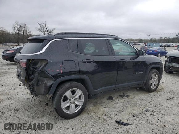 2022 Jeep Compass Latitude with VIN 3C4NJCBB1NT218123, listed as a Copart auction lot 48690445 with 71,465 mi miles and Salvage Title. Bid and sale history available at carsss.com. Image 3.