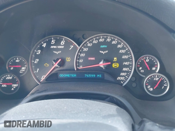 2012 Chevrolet Corvette Z16 Grand Sport 3LT with VIN 1G1YW2DW7C5107283, listed as a IAAI auction lot 41316314 with 76,599 mi miles and . Bid and sale history available at DreamBid. Image 7.