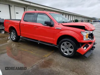 2018 Ford F-150 XL with VIN 1FTEW1EP5JKF52051, listed as a Copart auction lot 50352514 with 57,032 mi miles and Clean Title. Bid and sale history available at carsss.com. Image 4.