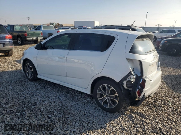 2019 Chevrolet Sonic LT with VIN 1G1JD6SB3K4114377, listed as a Copart auction lot 82630594 with 120,916 mi miles and Salvage title. Bid and sale history available at DreamBid. Image 2.