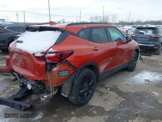 2021 Chevrolet Blazer LT with VIN 3GNKBHRS0MS513826, listed as a IAAI auction lot 41597140 with 60,538 mi miles. Bid and sale history available at carsss.com. Image 4.