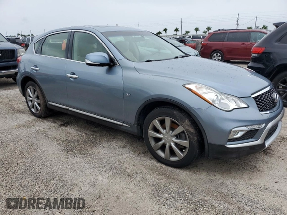 2017 Infiniti QX50 with VIN JN1BJ0RP8HM380881, listed as a Copart auction lot 74816544 with 0 mi miles and Salvage Title. Bid and sale history available at carsss.com. Image 4.