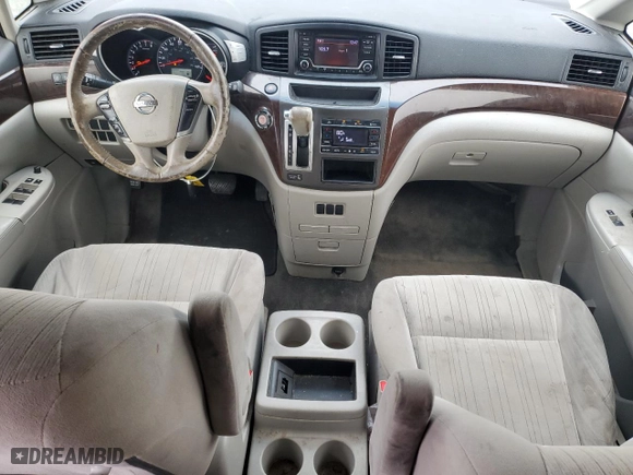 2015 Nissan Quest SV with VIN JN8AE2KP5F9123183, listed as a Copart auction lot 44606955 with 163,278 mi miles and Salvage Title. Bid and sale history available at carsss.com. Image 8.