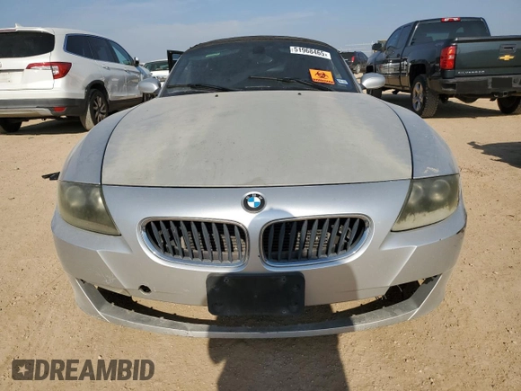 2008 BMW Z4 3.0i z VIN 4USBU33518LW61028, wystawiony jako Copart lot #51968465 z przebiegiem Nie podano mil oraz Czysty tytuł • Clean title. Historia ofert i sprzedaży dostępna na DreamBid. Obrazek 5.
