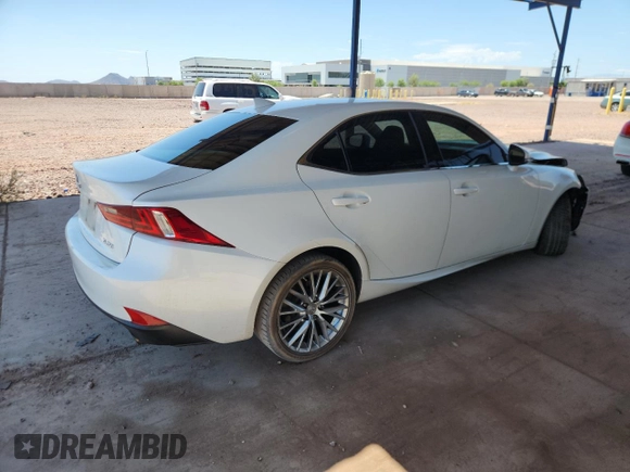 2014 Lexus IS 250 with VIN JTHBF1D29E5001908, listed as a Copart auction lot 63916575 with 225,674 mi miles and Salvage title. Bid and sale history available at DreamBid. Image 3.