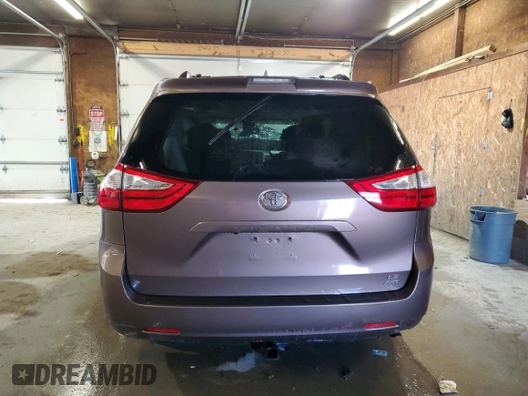 2018 Toyota Sienna LE with VIN 5TDJZ3DCXJS188945, listed as a Copart auction lot 53684585 with Not provided miles and Salvage title. Bid and sale history available at DreamBid. Image 6.