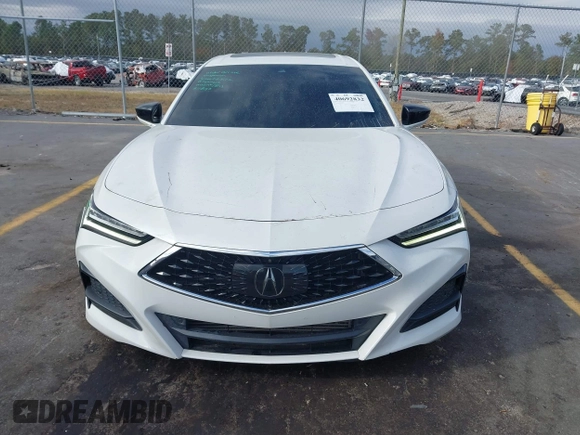 2021 Acura TLX w/Advance Package with VIN 19UUB5F60MA003776, listed as a IAAI auction lot 40692832 with 35,045 mi miles. Bid and sale history available at carsss.com. Image 12.