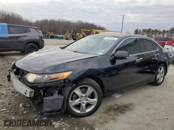 2012 Acura TSX Tech Pkg with VIN JH4CU2F60CC028035, listed as a Copart auction lot 46460665 with 151,163 mi miles and Salvage Title. Bid and sale history available at carsss.com. Image 1.