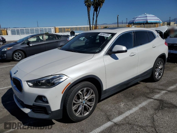 2019 BMW X2 sDrive28i with VIN WBXYJ3C57KEP77485, listed as a Copart auction lot 46345725 with 80,811 mi miles and Salvage Title. Bid and sale history available at carsss.com. Image 1.