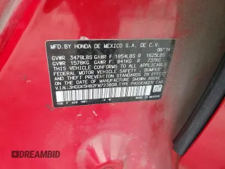 2015 Honda Fit EX-L z VIN 3HGGK5H82FM723808, wystawiony jako Copart lot #60534115 z przebiegiem 179 297 mil mil oraz Czysty tytuł • Clean title. Historia ofert i sprzedaży dostępna na DreamBid. Obrazek 12.