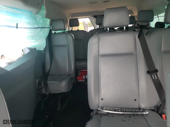 2019 Ford Transit Wagon XL with VIN 1FMZK1YM6KKB66850, listed as a Copart auction lot 52413995 with 0 mi miles and Salvage Title. Bid and sale history available at carsss.com. Image 10.